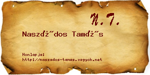 Naszádos Tamás névjegykártya